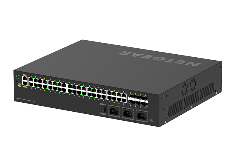 NETGEAR GSM4248UX - M4250-40G8XF-PoE++ AV Line Managed Switch 40x1G PoE++ 2880W and 8xSFP+