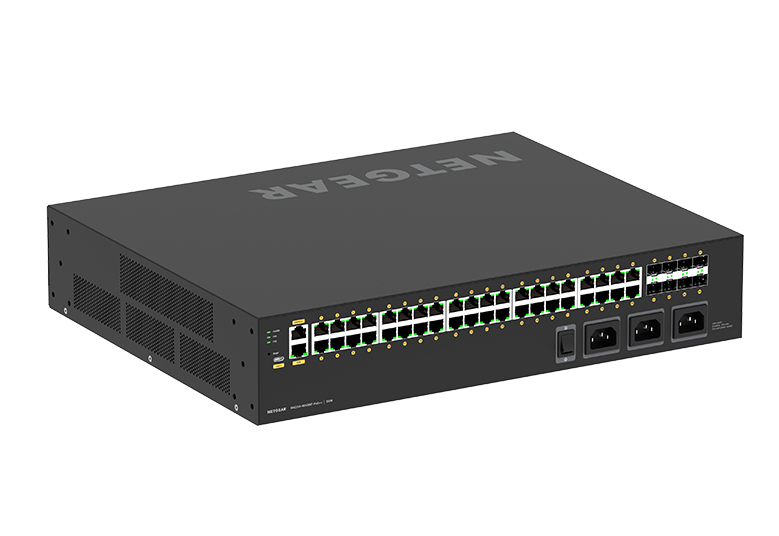 NETGEAR GSM4248UX - M4250-40G8XF-PoE++ AV Line Managed Switch 40x1G PoE++ 2880W and 8xSFP+