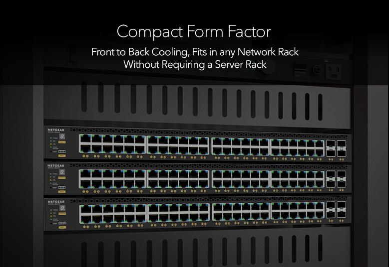 NETGEAR M4350-24X8F8V (XSM4340V) Managed Switch 24x10G/Multi-Gig PoE++ (290W base, up to 1,770W), 8xSFP+ and 8xSFP28 25G