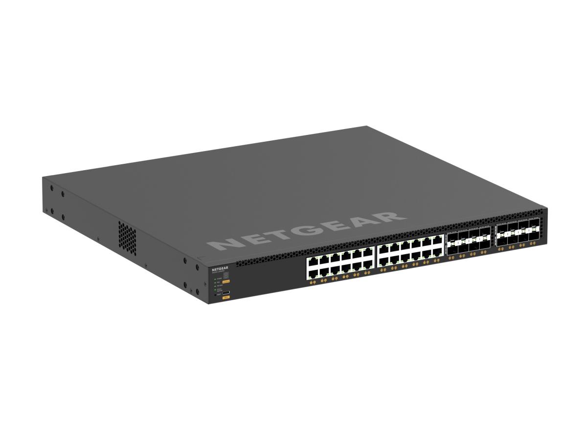 NETGEAR M4350-24X8F8V (XSM4340V) Managed Switch 24x10G/Multi-Gig PoE++ (290W base, up to 1,770W), 8xSFP+ and 8xSFP28 25G