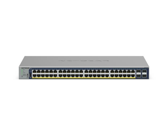 NETGEAR Managed Smart Switch PoE+ GS728TPv3 24-Port GbE with 4 SFP Ports and Cloud Management