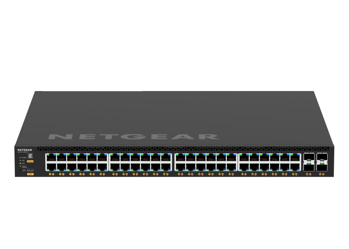 NETGEAR Fully Managed Switch M4350-48G4XF (GSM4352) - 48x1G PoE+ (236W base, up to 1,440W) and 4xSFP+ Port