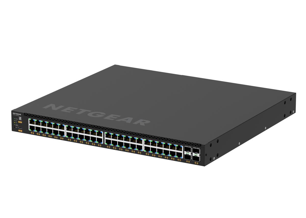 NETGEAR Fully Managed Switch M4350-48G4XF (GSM4352) - 48x1G PoE+ (236W base, up to 1,440W) and 4xSFP+ Port