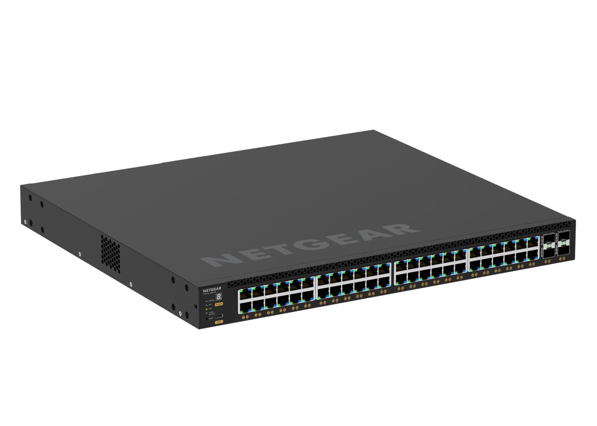 NETGEAR Fully Managed Switch M4350-48G4XF (GSM4352) - 48x1G PoE+ (236W base, up to 1,440W) and 4xSFP+ Port