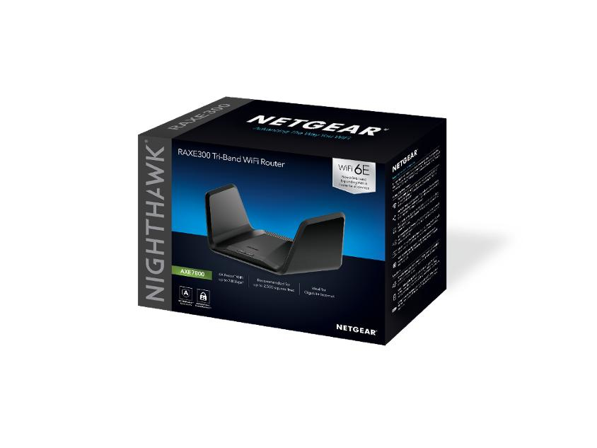 NETGEAR Nighthawk Tri-Band Wi-Fi 6E Router RAXE300 - 8 Stream AXE7800
