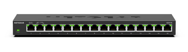 NETGEAR Unmanaged Essentials Switch GS316v3 - 8-Port GbE