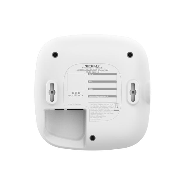 NETGEAR Wireless Access Point Dual-band WAX210 - Wi-Fi 6 AX1800 with Gigabit PoE