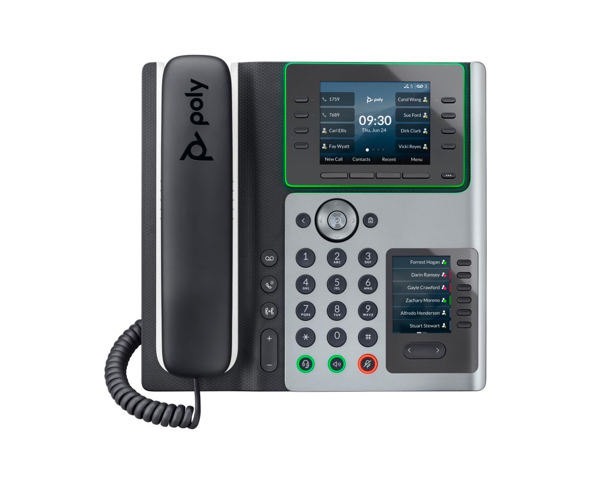 HP POLY EDGE E450 IP PHONE AND POE-ENABLED NUVIAS