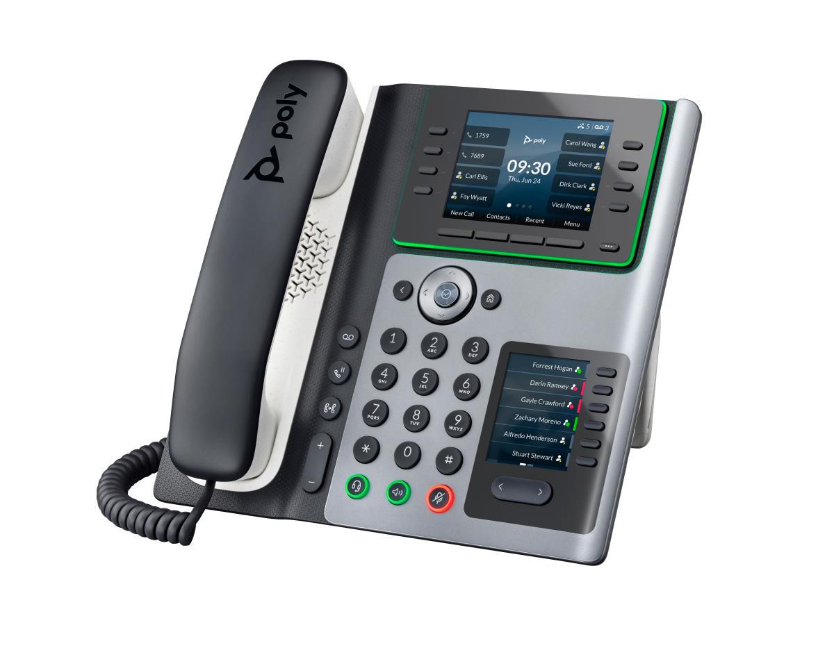 HP POLY EDGE E450 IP PHONE AND POE-ENABLED NUVIAS