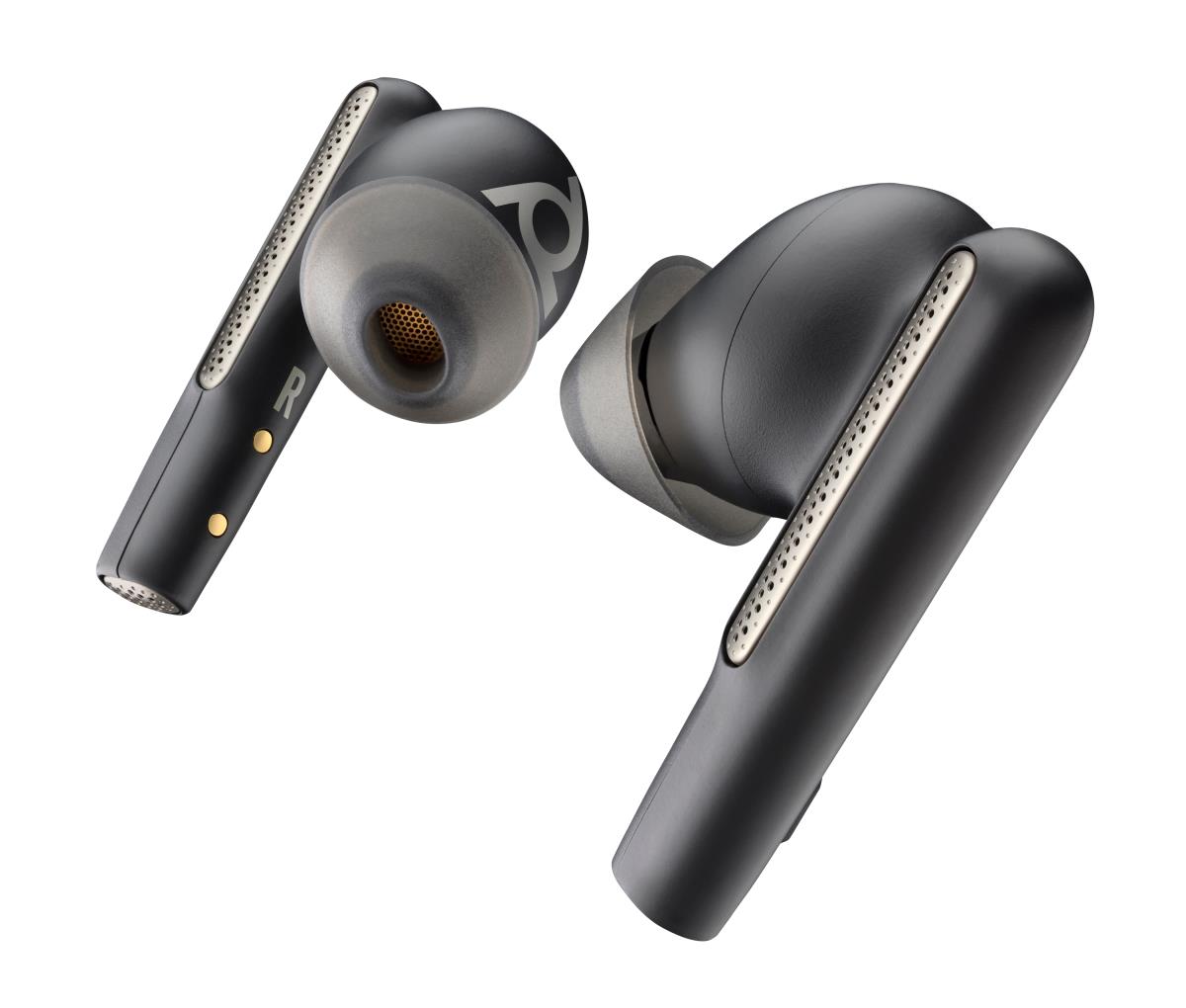 HP Voyager Free 60+ Uc Bluetooth Wireless Earbuds - Touchscreen Charge Case - USB-c - Black