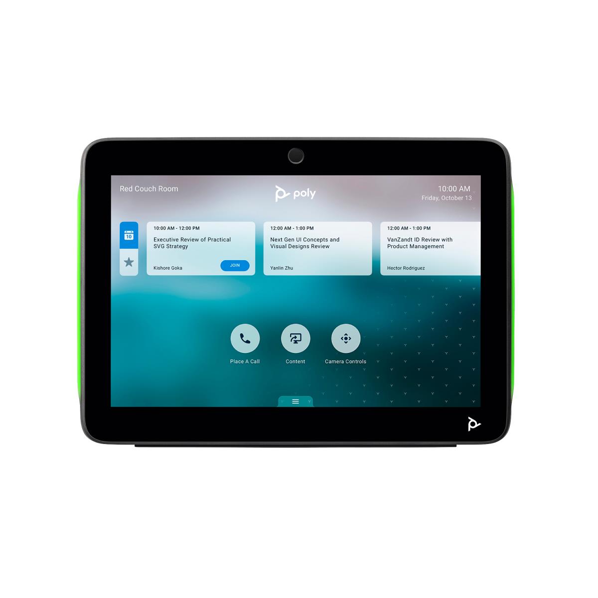 HP Tc10 Two-in-one Touch Panel Black For Room Scheduling And Meeting Control