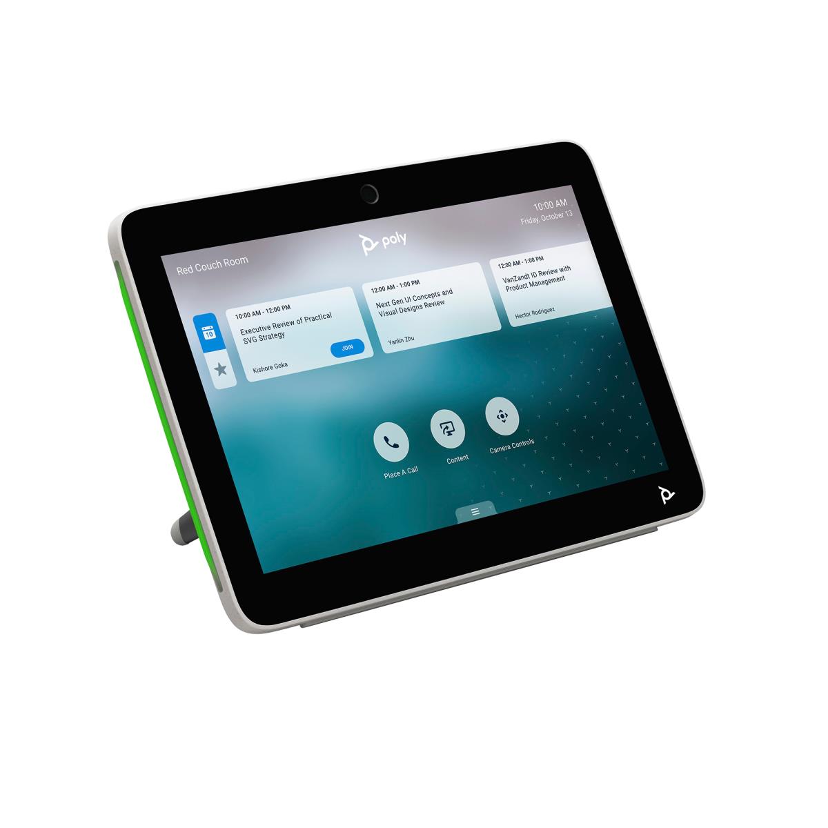 HP Tc10 Two-in-one Touch Panel White For Room Scheduling And Meeting Control
