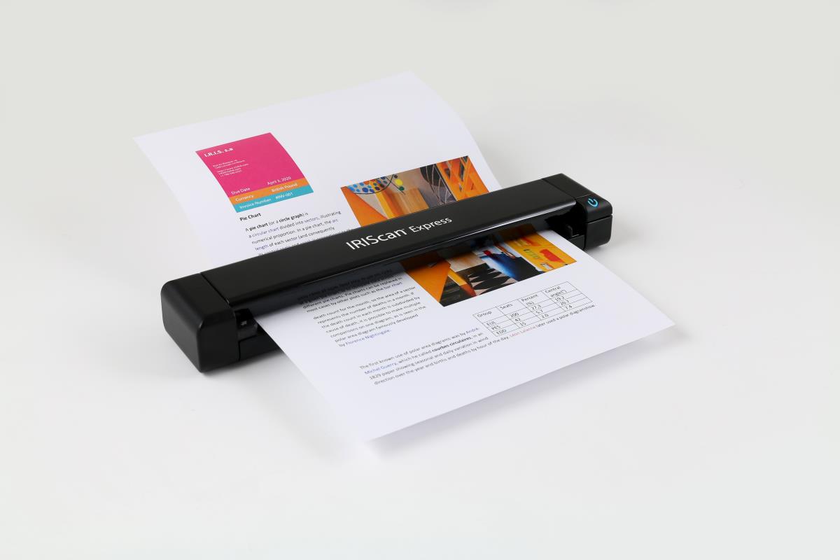 IRIS Iriscan Express 4 Portable Sheet Feed USB Scanner