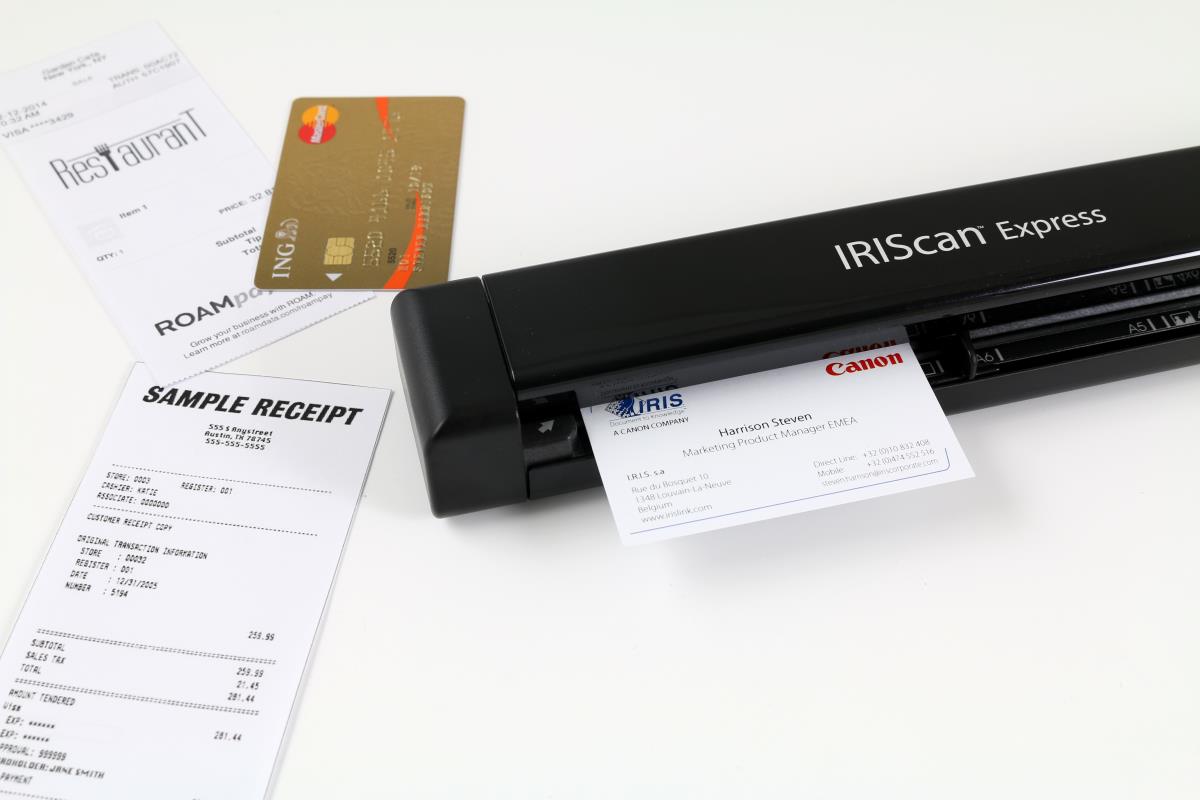 IRIS Iriscan Express 4 Portable Sheet Feed USB Scanner