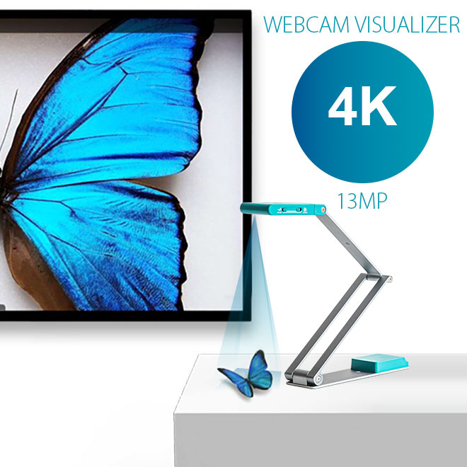 IRIS Iriscan Visualizer 7 - All-in-one USB Document Camera & Portable Scanner