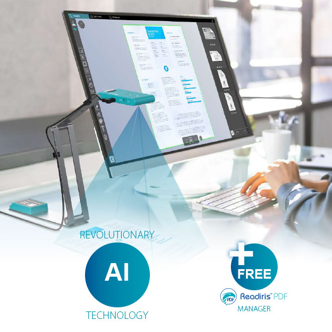 IRIS Iriscan Visualizer 7 - All-in-one USB Document Camera & Portable Scanner