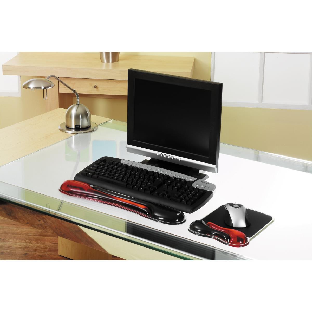 KENSINGTON Duo Gel Mouse Wristrest Wave Red / Black
