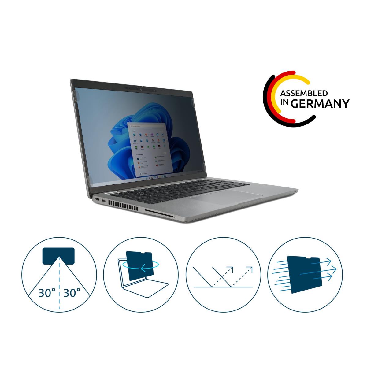 KENSINGTON Privacy Filter 2-way Removable 35.6cm 14in Wide 16:9
