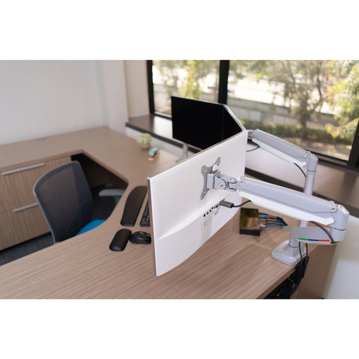 KENSINGTON Smartfit Height Adjustable Dual Monitor Arm