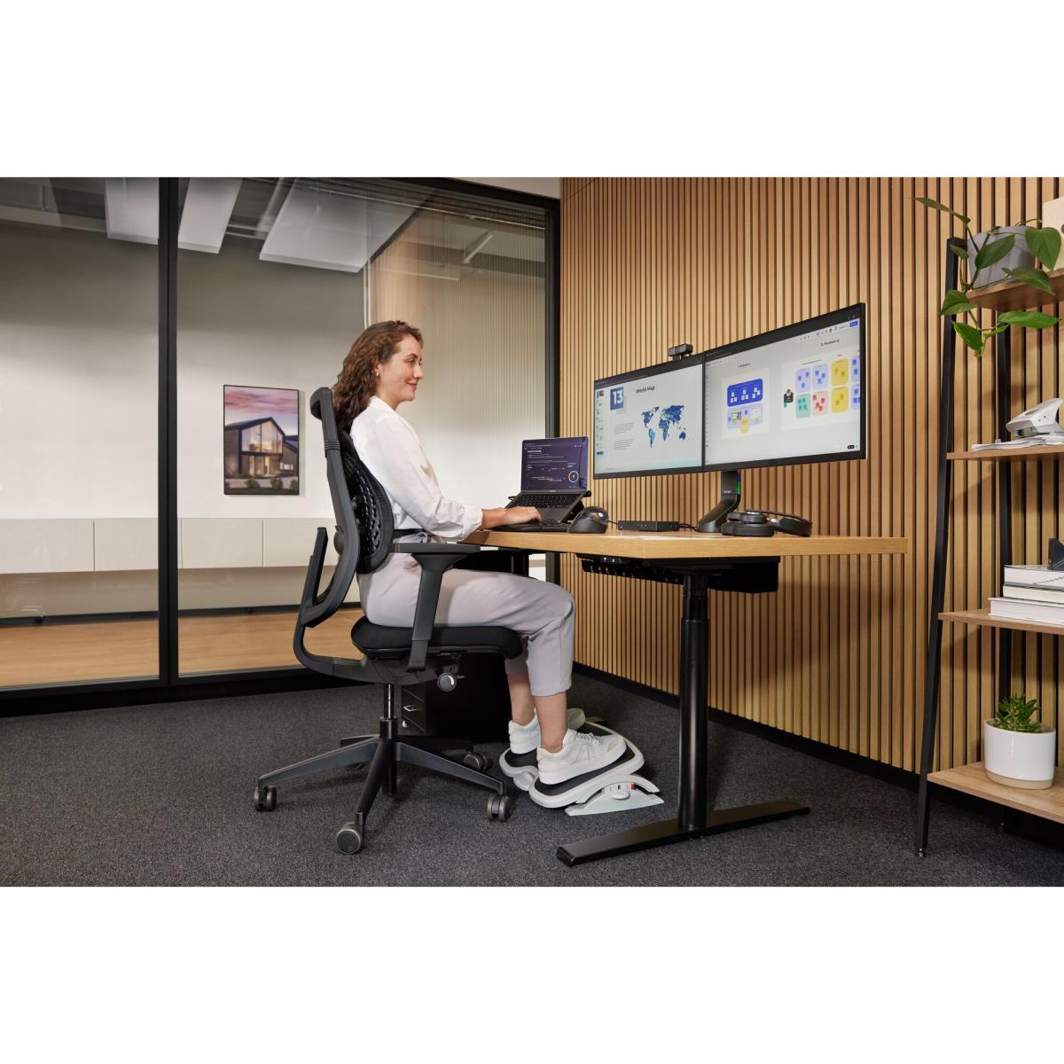 KENSINGTON Monitor Mount - Smartfit - Desk - 2 Monitor - Tilt/swivel/rotate - Up To 27in - Black