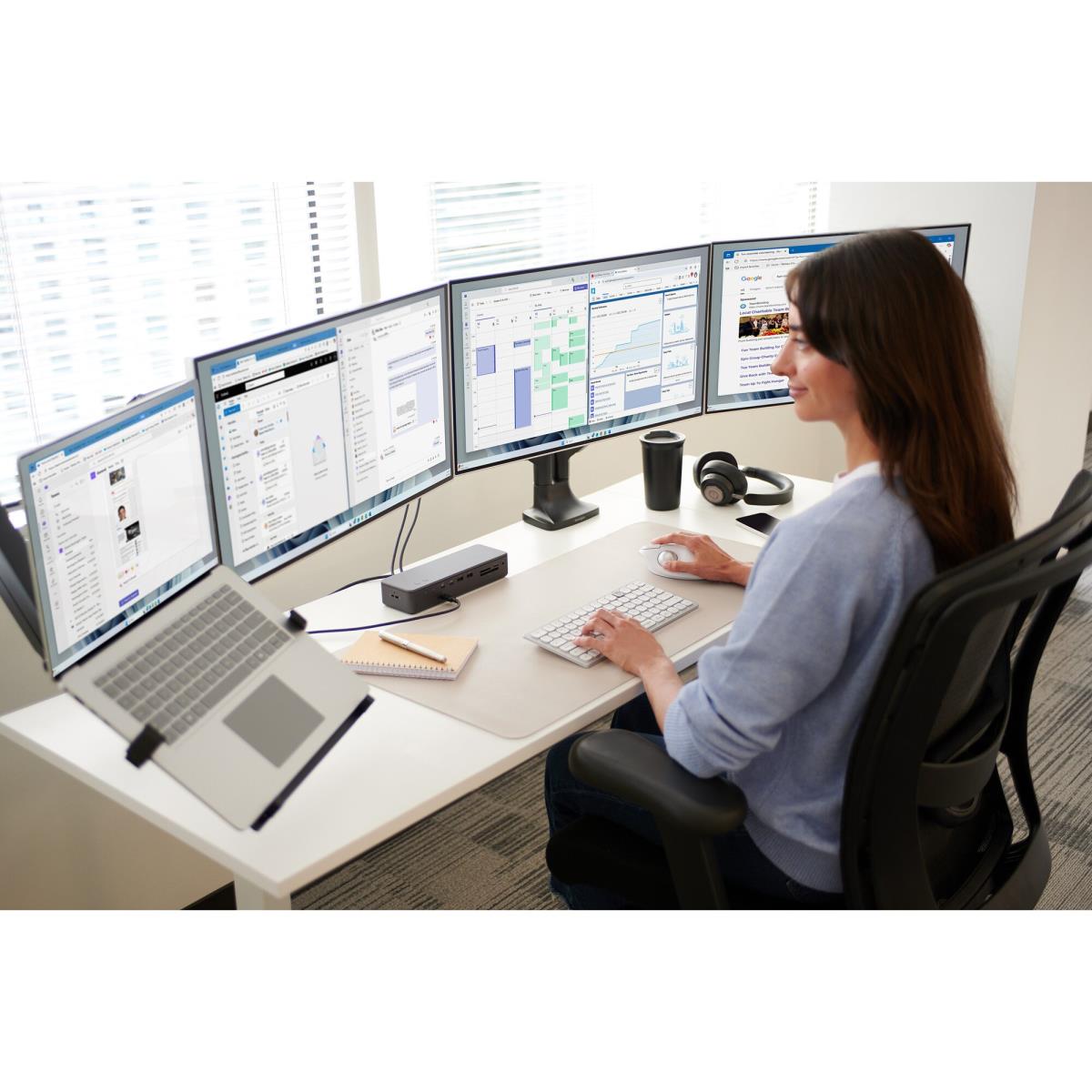 KENSINGTON Smartfit One-touch Height Adjustable Dual Monitor Arm