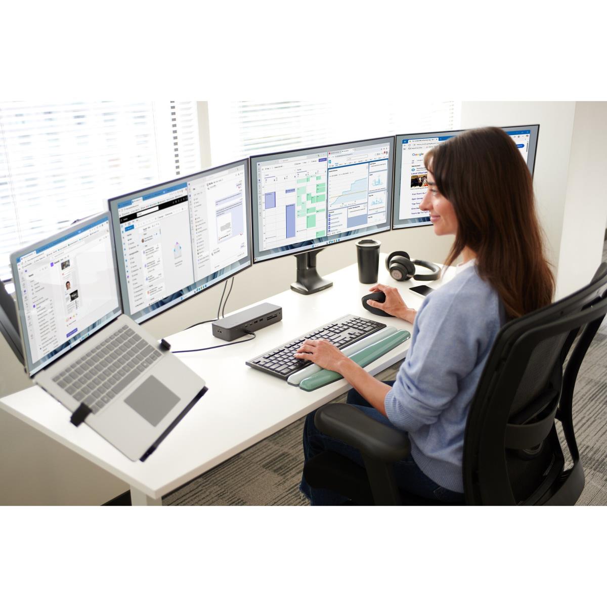 KENSINGTON Smartfit One-touch Height Adjustable Dual Monitor Arm