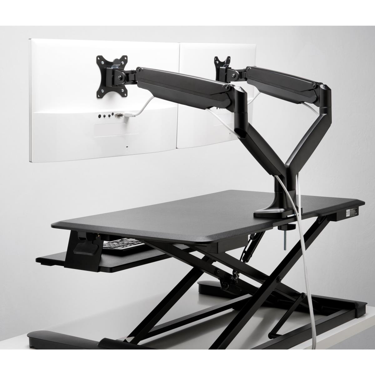 KENSINGTON Smartfit One-touch Height Adjustable Dual Monitor Arm