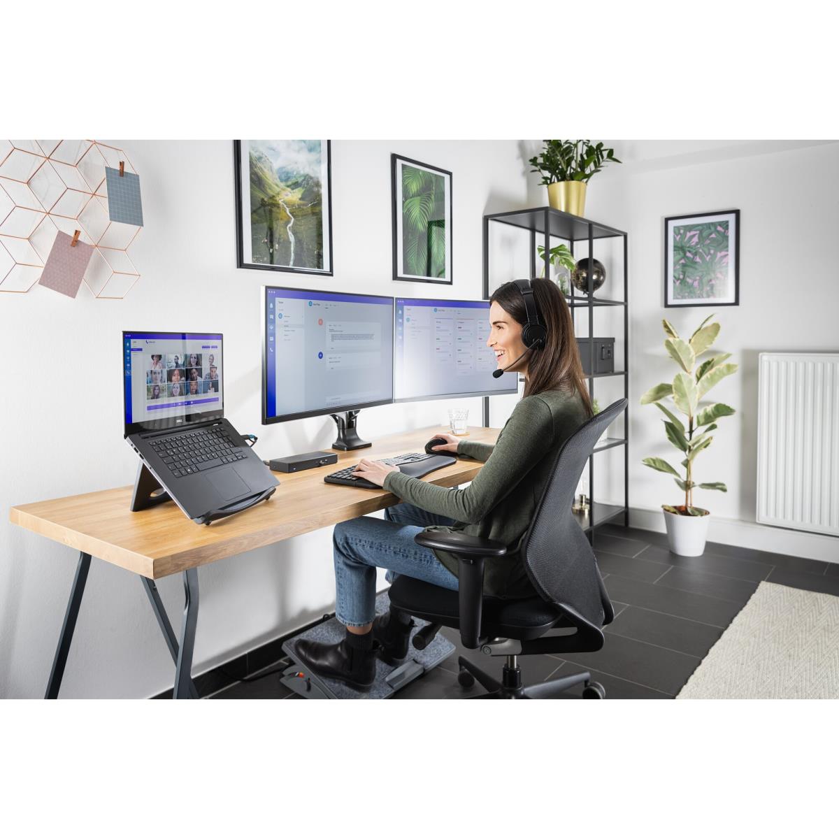 KENSINGTON Smartfit One-touch Height Adjustable Dual Monitor Arm