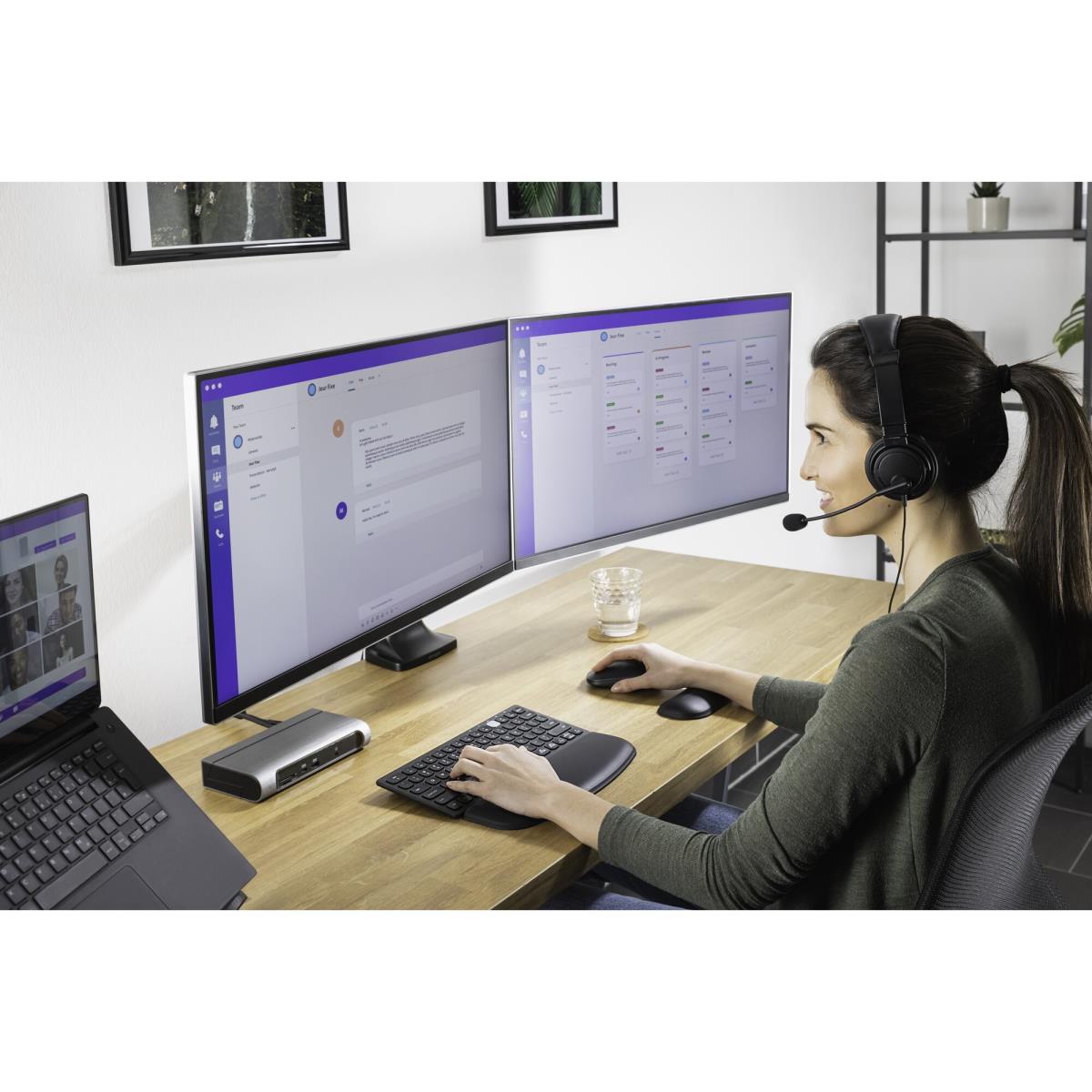 KENSINGTON Smartfit One-touch Height Adjustable Dual Monitor Arm
