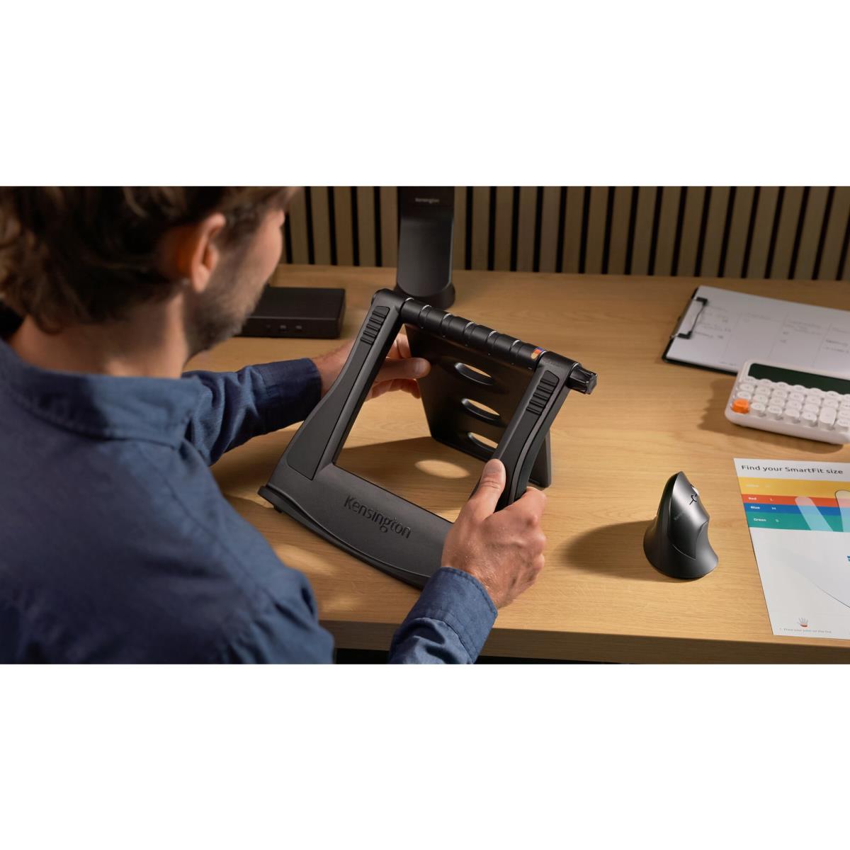 KENSINGTON Pro Fit Ergo Vertical Wireless Mouse - Black