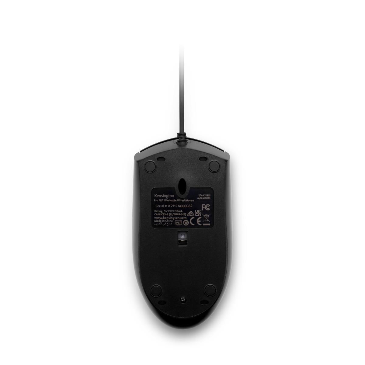 KENSINGTON Pro Fit Wired Washable Mouse USB