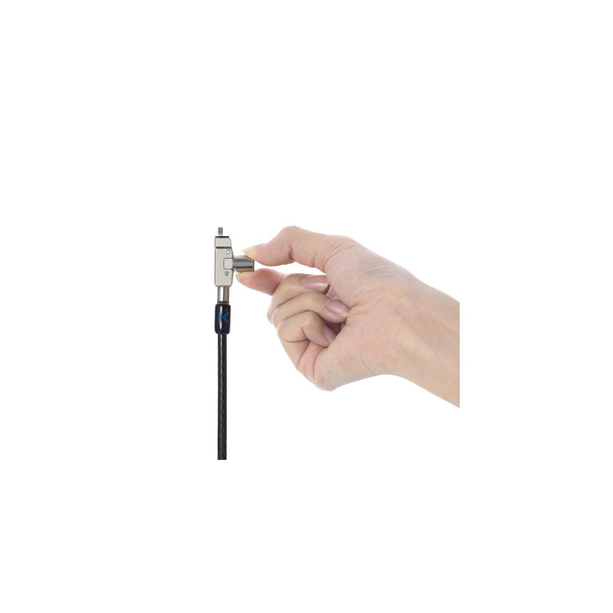 KENSINGTON Slim N17 2.0 Keyed Dual Head Laptop Lock for Wedge-Shaped Slots