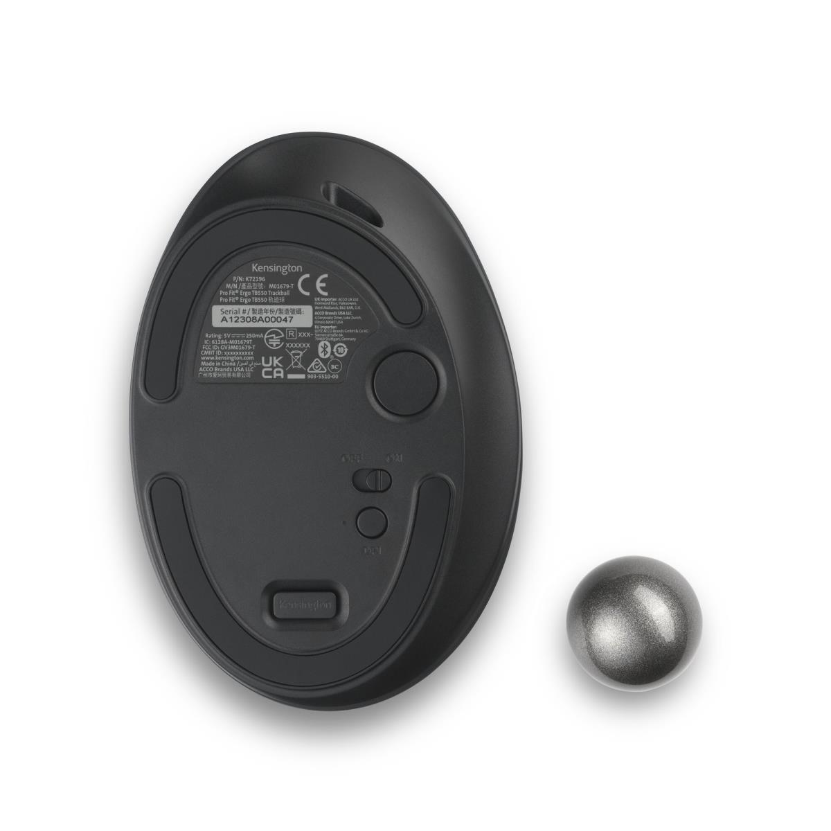 KENSINGTON Pro Fit Ergo TB550 Trackball Black