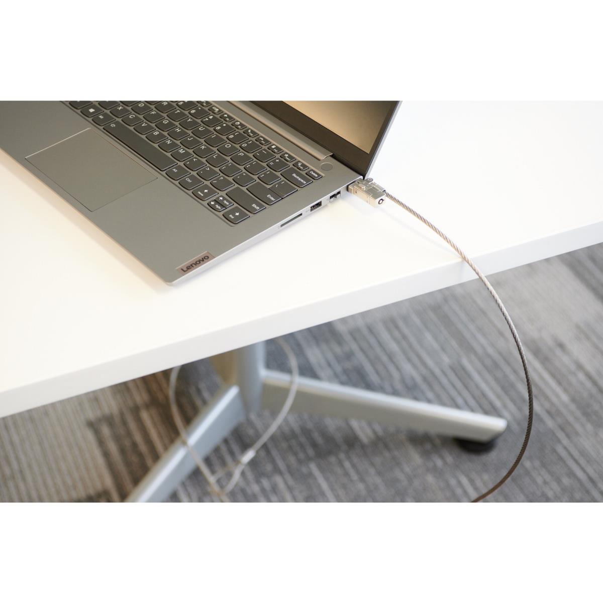 KENSINGTON Slim NanoSaver 2.0 EQ Keyed Laptop Lock - Different Keyed