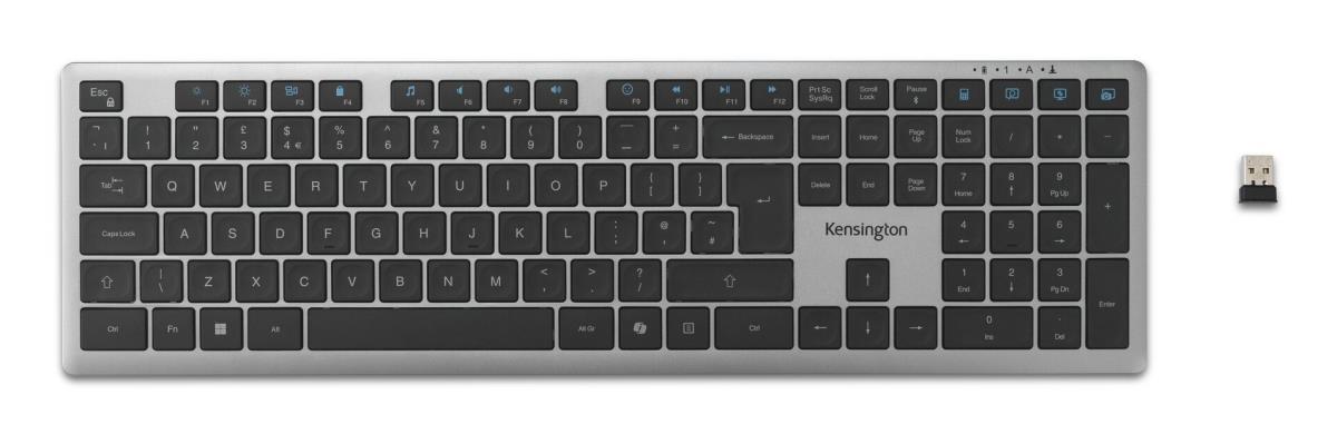 KENSINGTON KB535 EQ Rechargeable Multi-Device Keyboard - qwerty uk