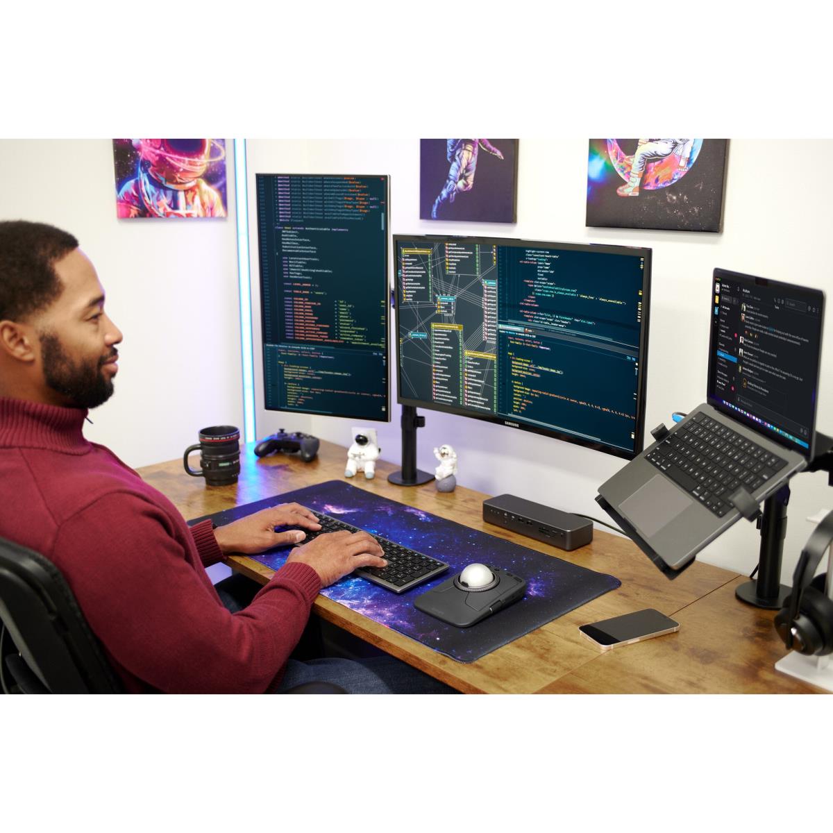 KENSINGTON KB535 EQ Rechargeable Multi-Device Keyboard - qwerty uk