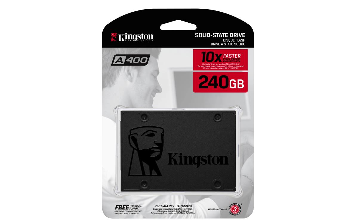 KINGSTON SSD - A400 - 240GB - 2.5in - SATA 3 (6gb/s)