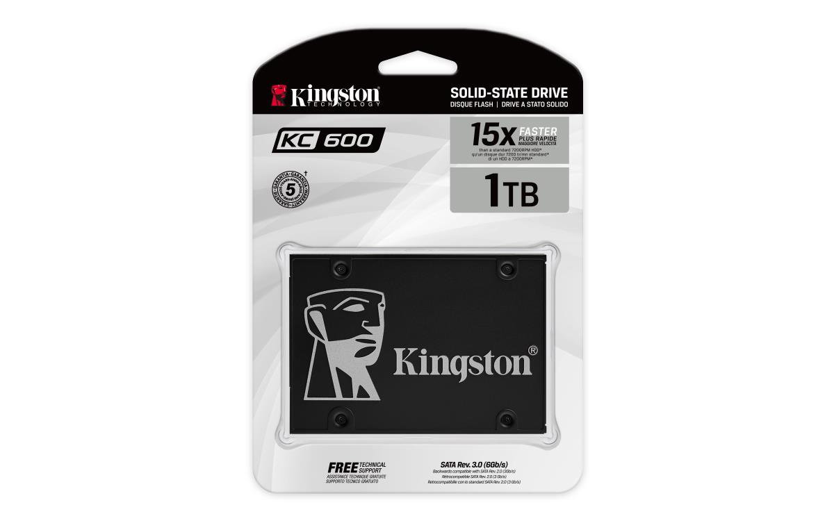 KINGSTON SSD - Kc600 - 1024GB - SATA 3 - 2.5in