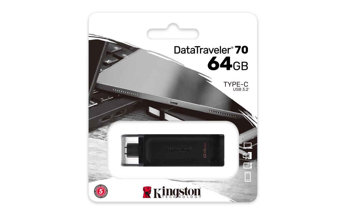 KINGSTON Datatraveler 70 - 64GB USB Stick - USB 3.2 / USB C