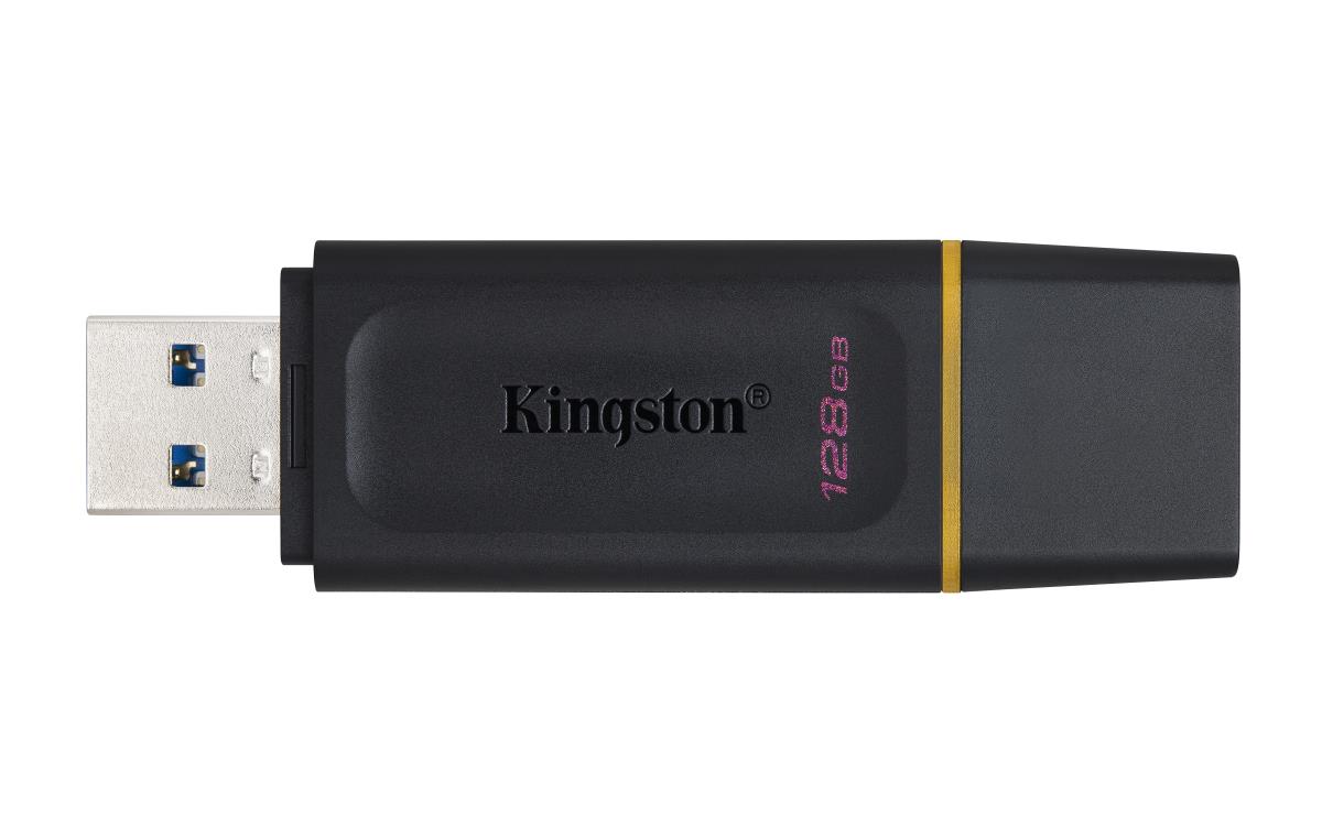 KINGSTON Datatraveler Exodia - 128GB USB Stick - USB 3.2 - Black + Yellow