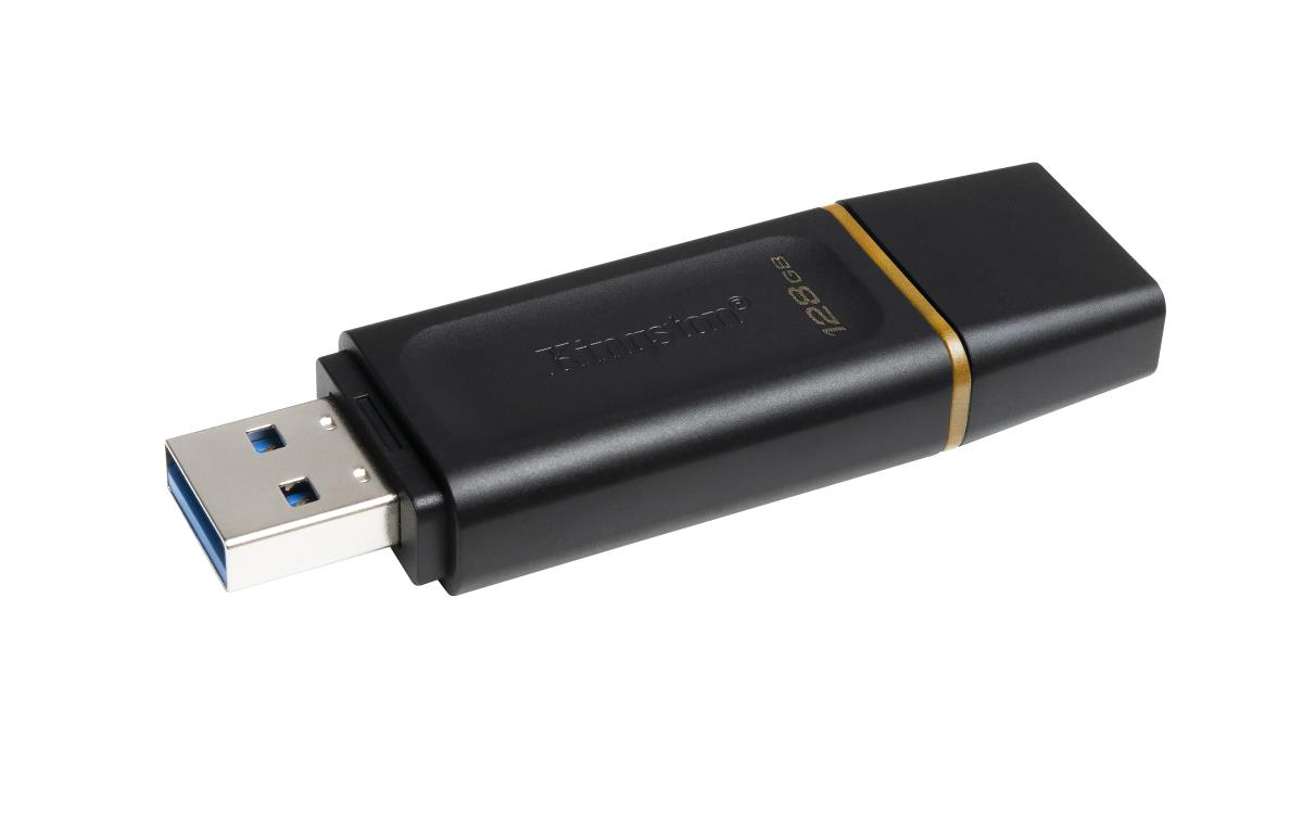 KINGSTON Datatraveler Exodia - 128GB USB Stick - USB 3.2 - Black + Yellow