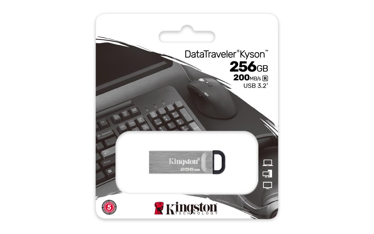 KINGSTON Datatraveler Kyson - 256GB USB Stick - USB 3.2