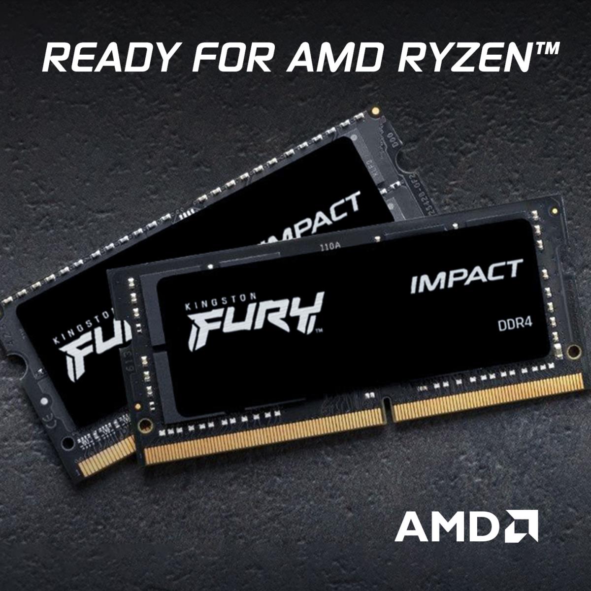 KINGSTON 32GB Ddr4-3200MHz Cl20 SoDIMM (kit Of 2) Fury Impact