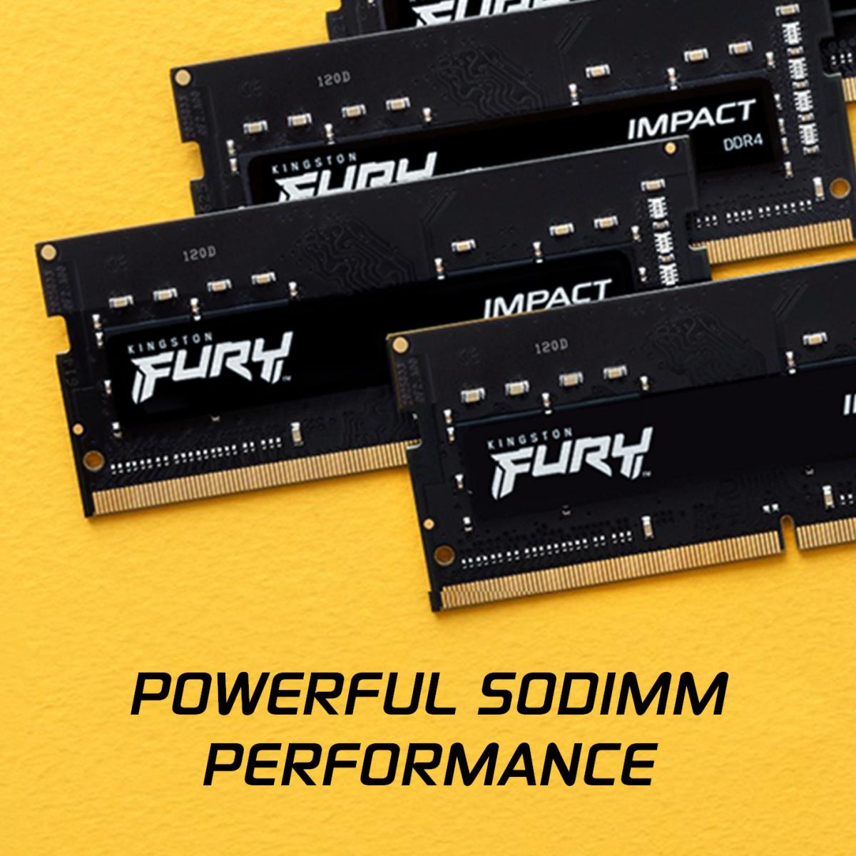 KINGSTON 32GB Ddr4-3200MHz Cl20 SoDIMM (kit Of 2) Fury Impact