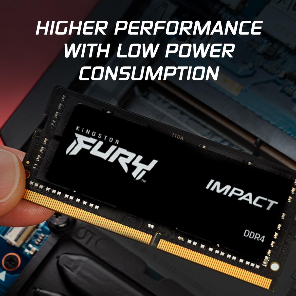 KINGSTON 32GB Ddr4-3200MHz Cl20 SoDIMM (kit Of 2) Fury Impact