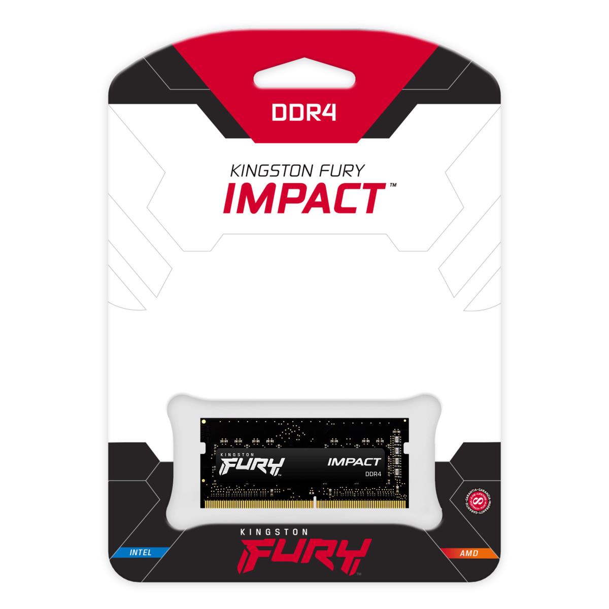 KINGSTON 8GB Ddr4 3200MHz Cl20 SoDIMM Fury Impact