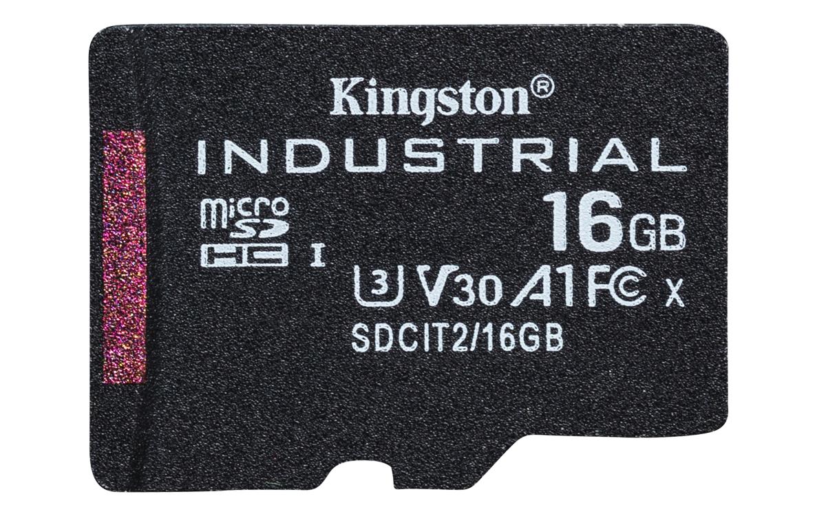 KINGSTON 16GB Micro Sdhc Class 10 A1 Pslc Industrial Card With Adapter