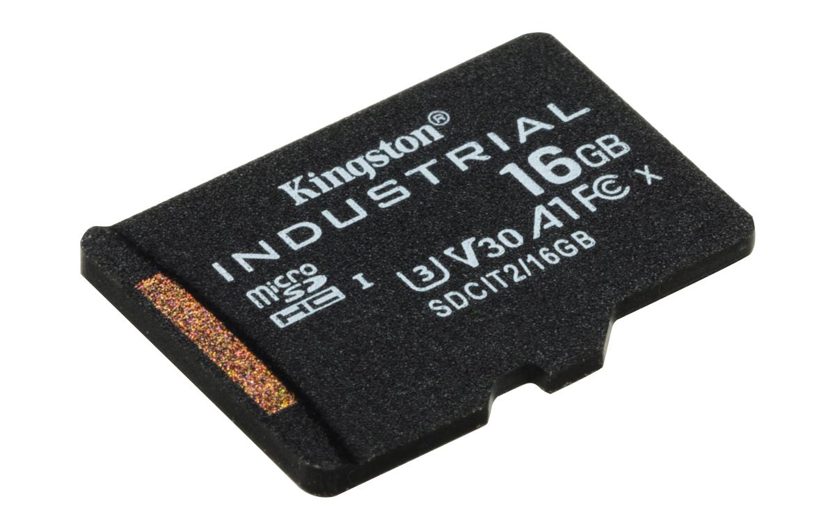 KINGSTON 16GB Micro Sdhc Class 10 A1 Pslc Industrial Card With Adapter