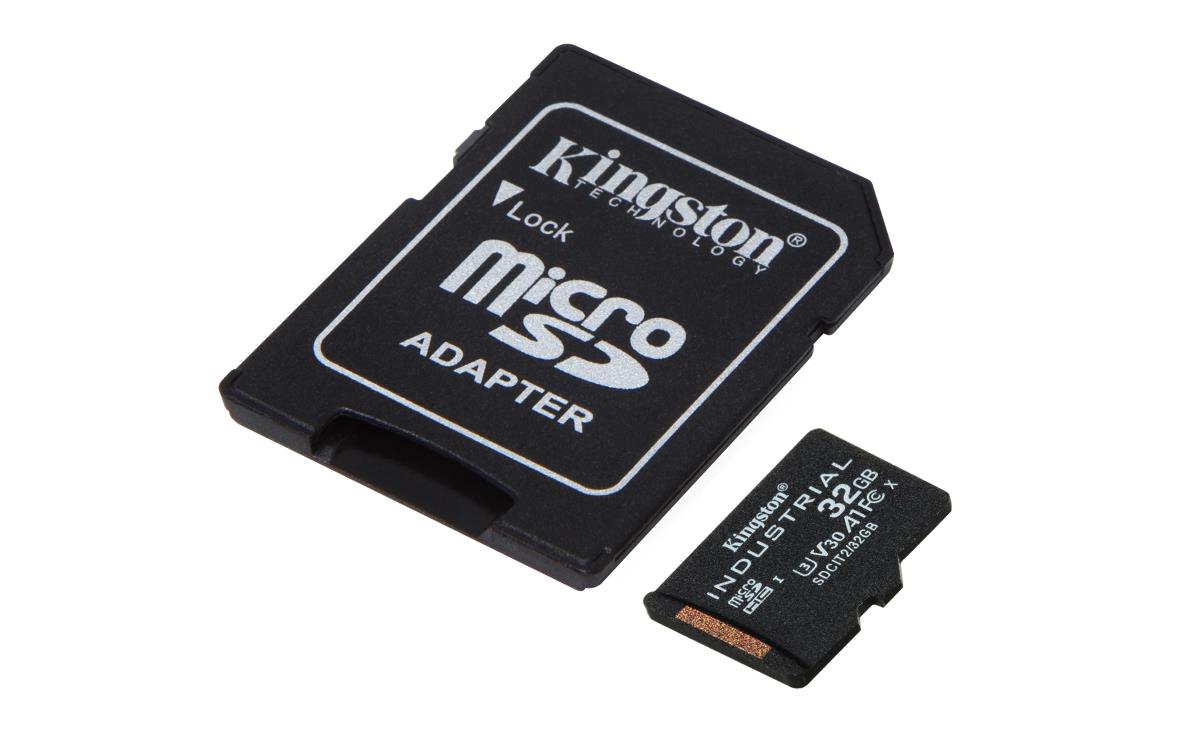 KINGSTON 32GB Micro Sdhc Class 10 A1 Pslc Industrial Card Single Pack With Adapter