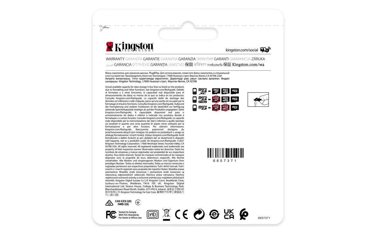 KINGSTON 32GB Micro Sdhc Class 10 A1 Pslc Industrial Card Single Pack With Adapter